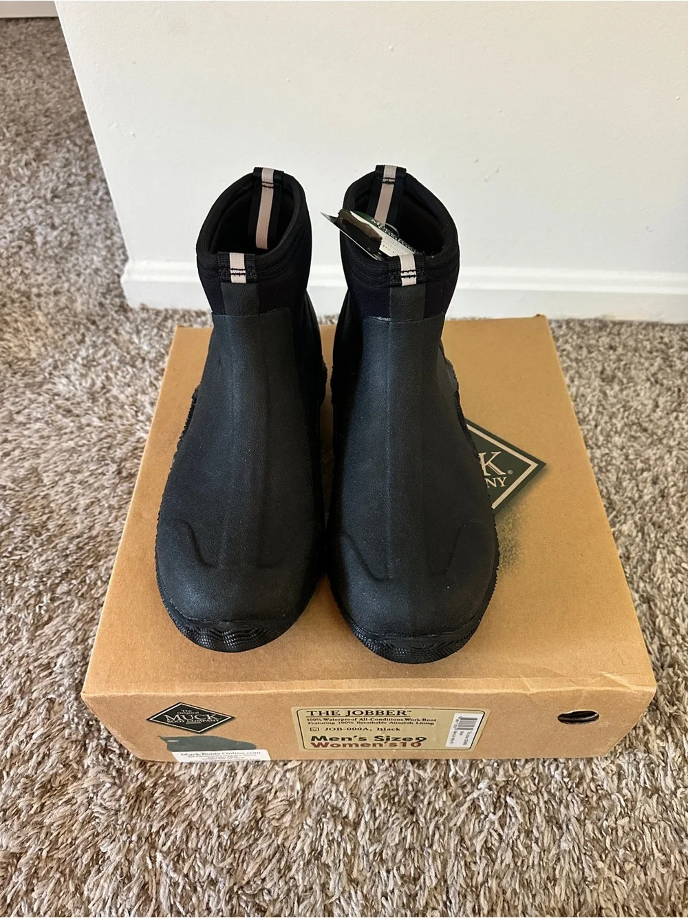 Muck Boot Co. Men’s Black Waterproof Ankle Rain & Snow Boots